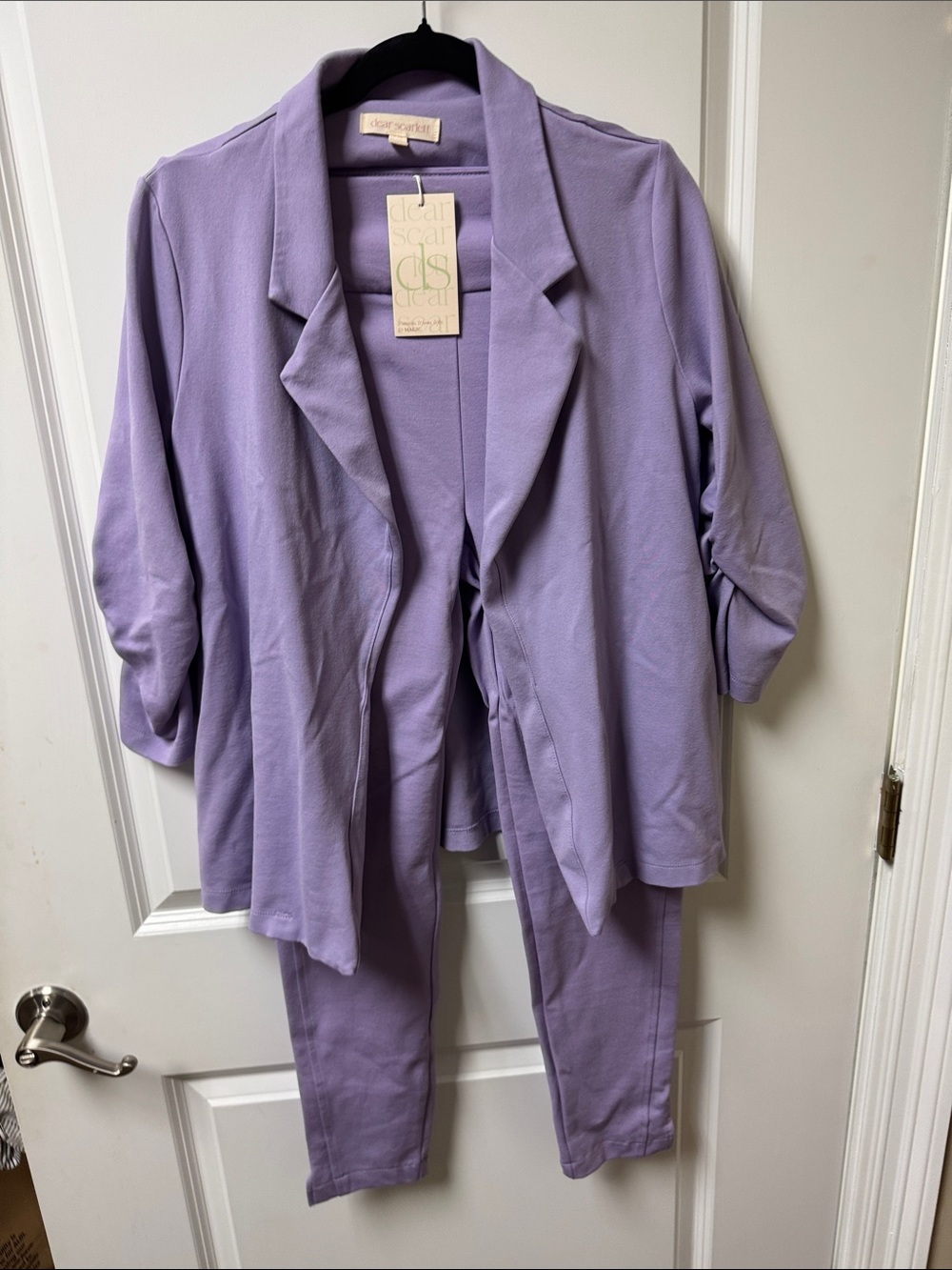 Dear Scarlett Lavender Two-Piece Pantsuit